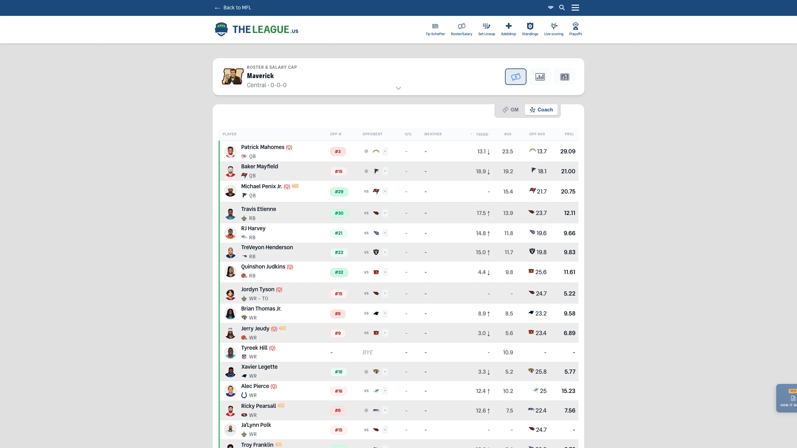 Player cards displaying real ESPN headshot photos instead of placeholder silhouettes